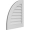 Ekena Millwork Quarter Round Top Left Surface Mount PVC Gable Vent w/ 3-1/2"W x 1"P Standard Frame, 22"W x 26"H GVPQL22X2601SN - alternate 2
